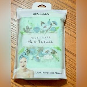 NWOT Spa Bella Microfiber Hair Turban - Quick Drying - Ultra Absorbent